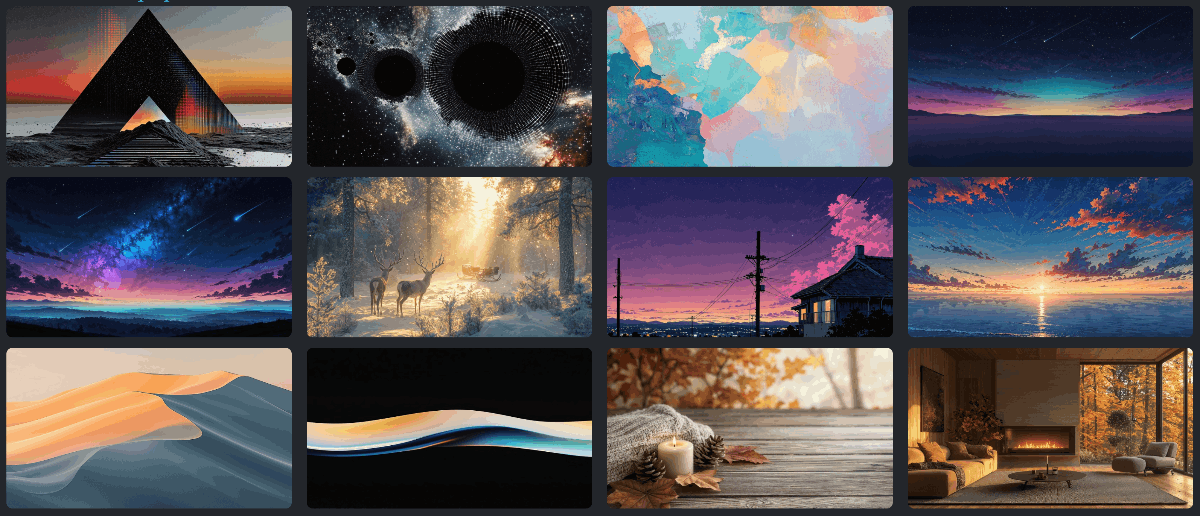 Wallhaven wallpapers displayed on multiple devices